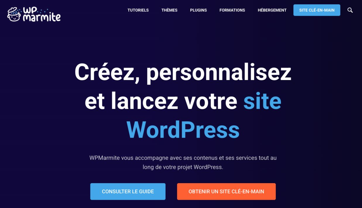 Capture du site WPMarmite