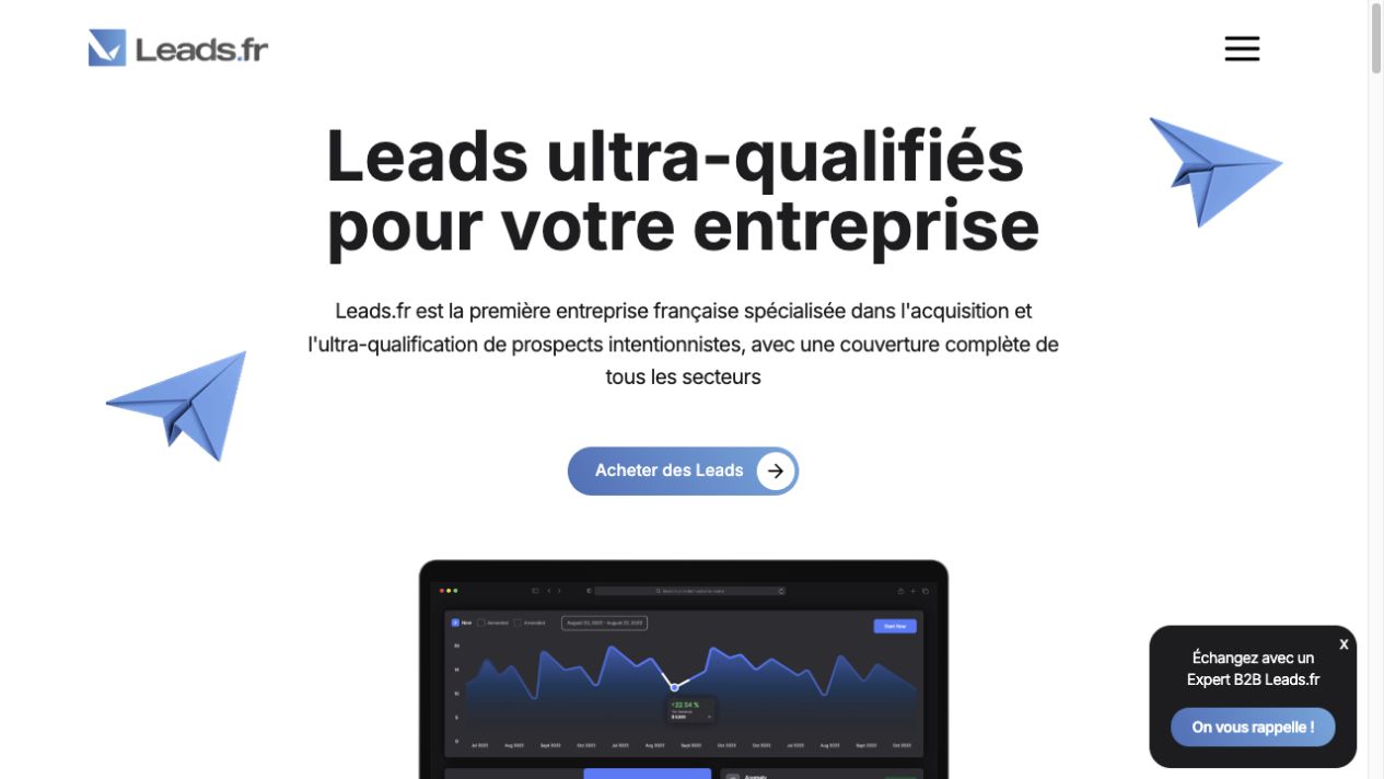 Capture du site Leads.fr