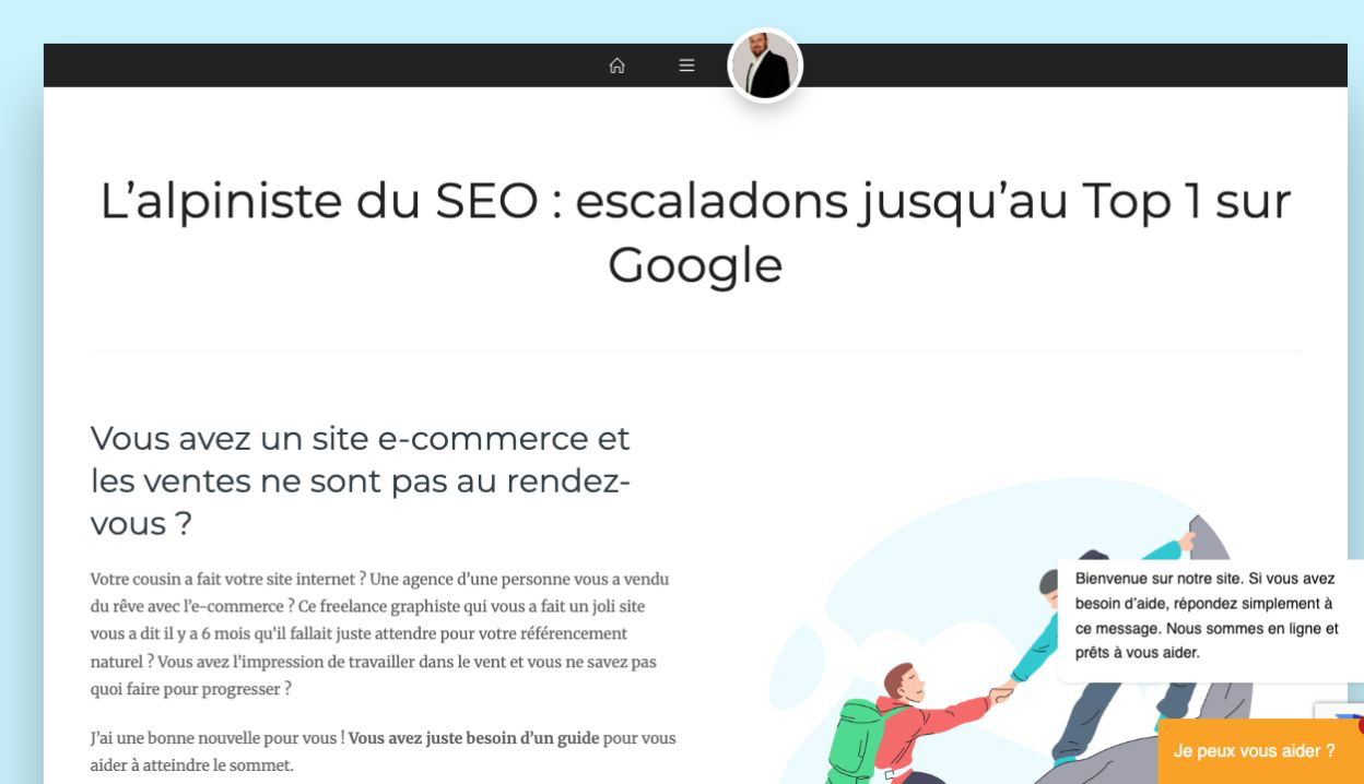 Capture du site Site personnel