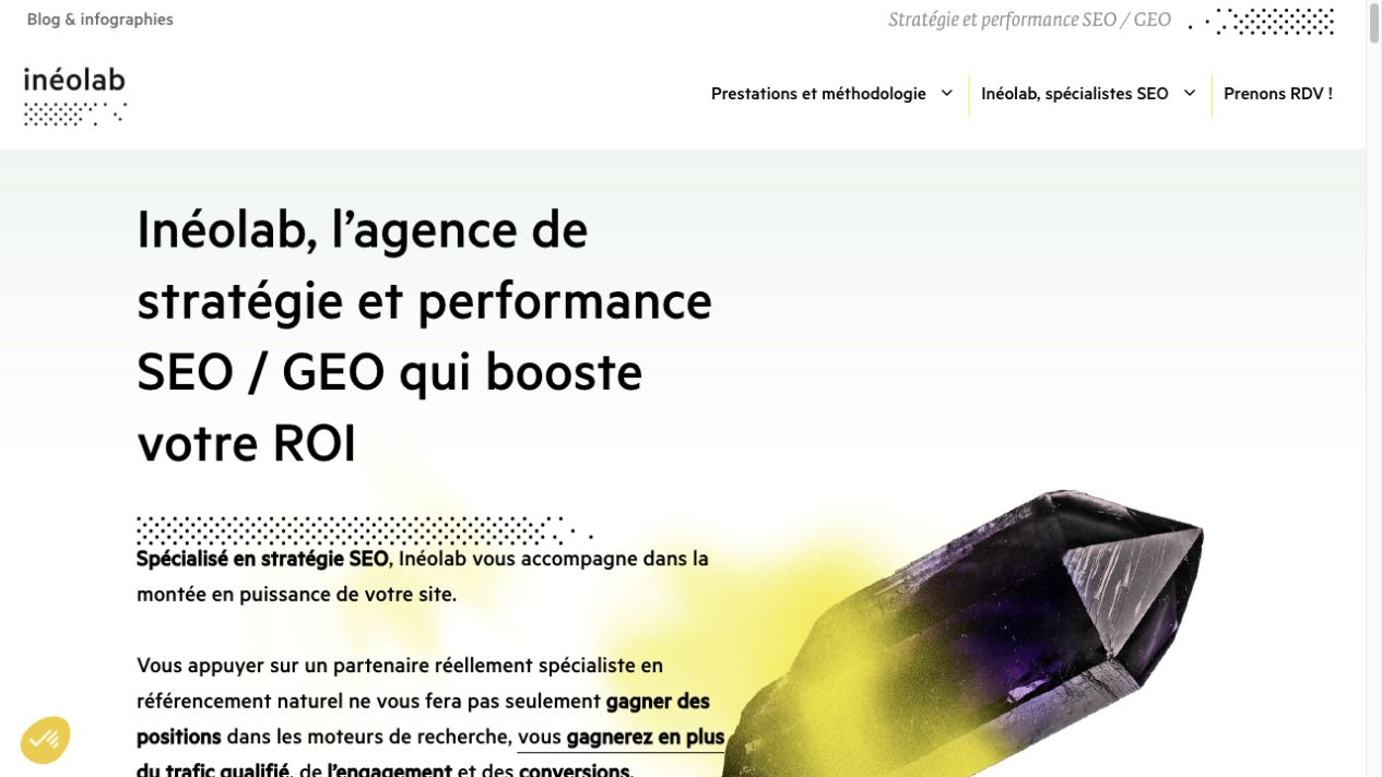 Capture du site Inéolab
