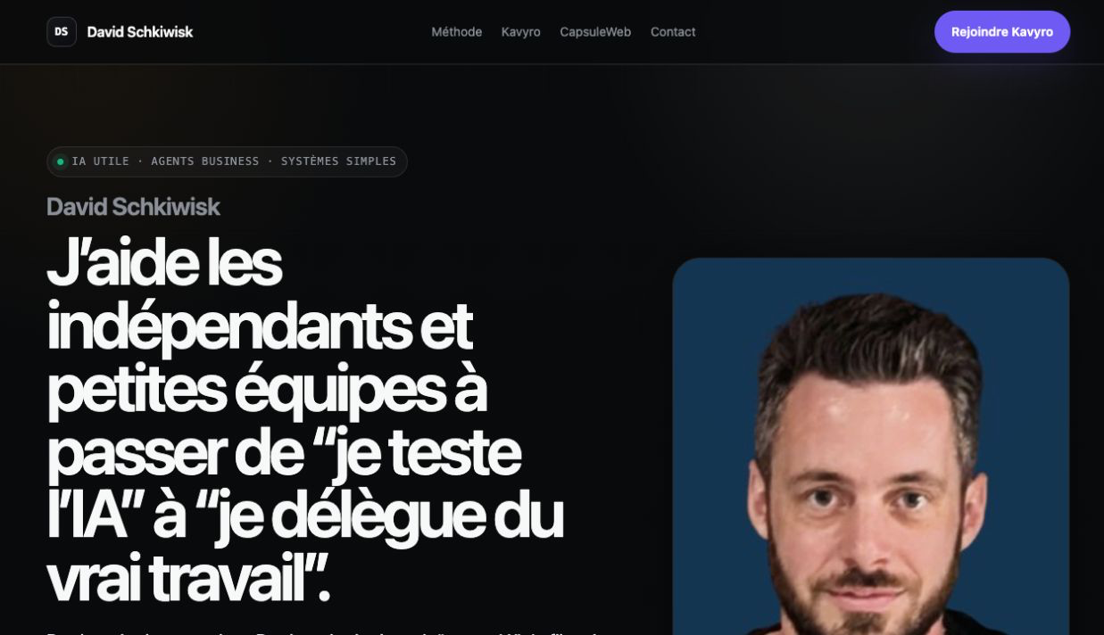 Capture du site Site personnel