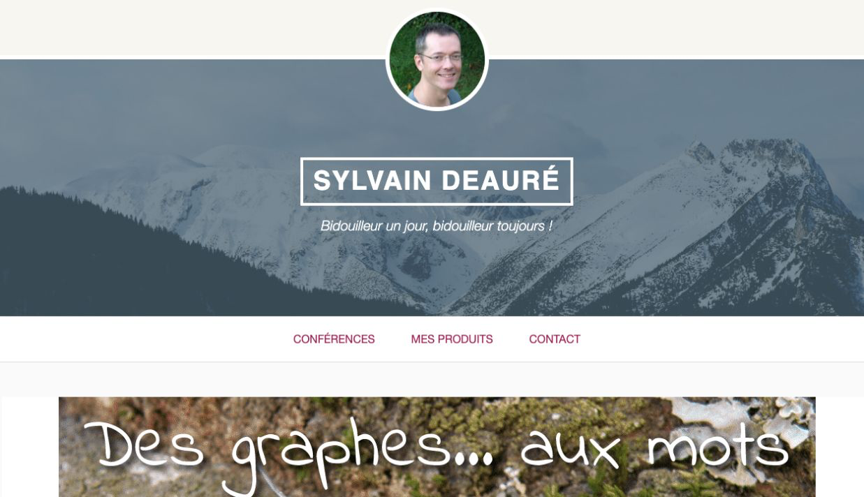 Capture du site Site personnel